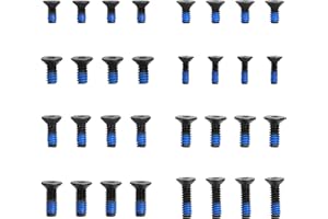 NVGUOES 32 Pcs RMR Red Dot Screw Pack | Compatible with Glock 17/19/26/34 MOS/Brownell's and Other Aftermarket Slides/RMR Picatinny Adapters | Various Lengths and Sizes