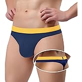 ZONBAILON Mens Thong Underwear Sexy Man G-String Butt-Flaunting Tongs Undie T-Back Underwears