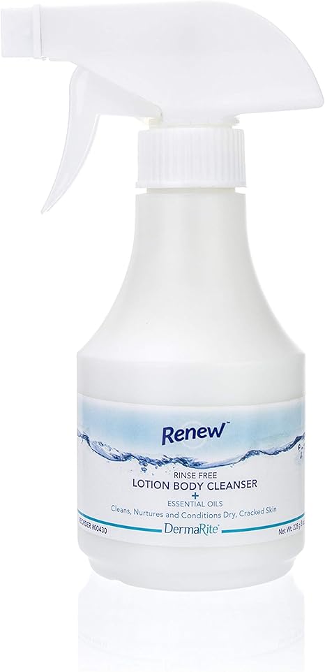 Amazon Com Renew Body Cleanser 2 Pack 8 Oz Spray Gentle Frequent Incontinent Cleanser With Dimethicone Cleanses Moisturizes Ideal For Delicate Skin No Rinse Health Personal Care
