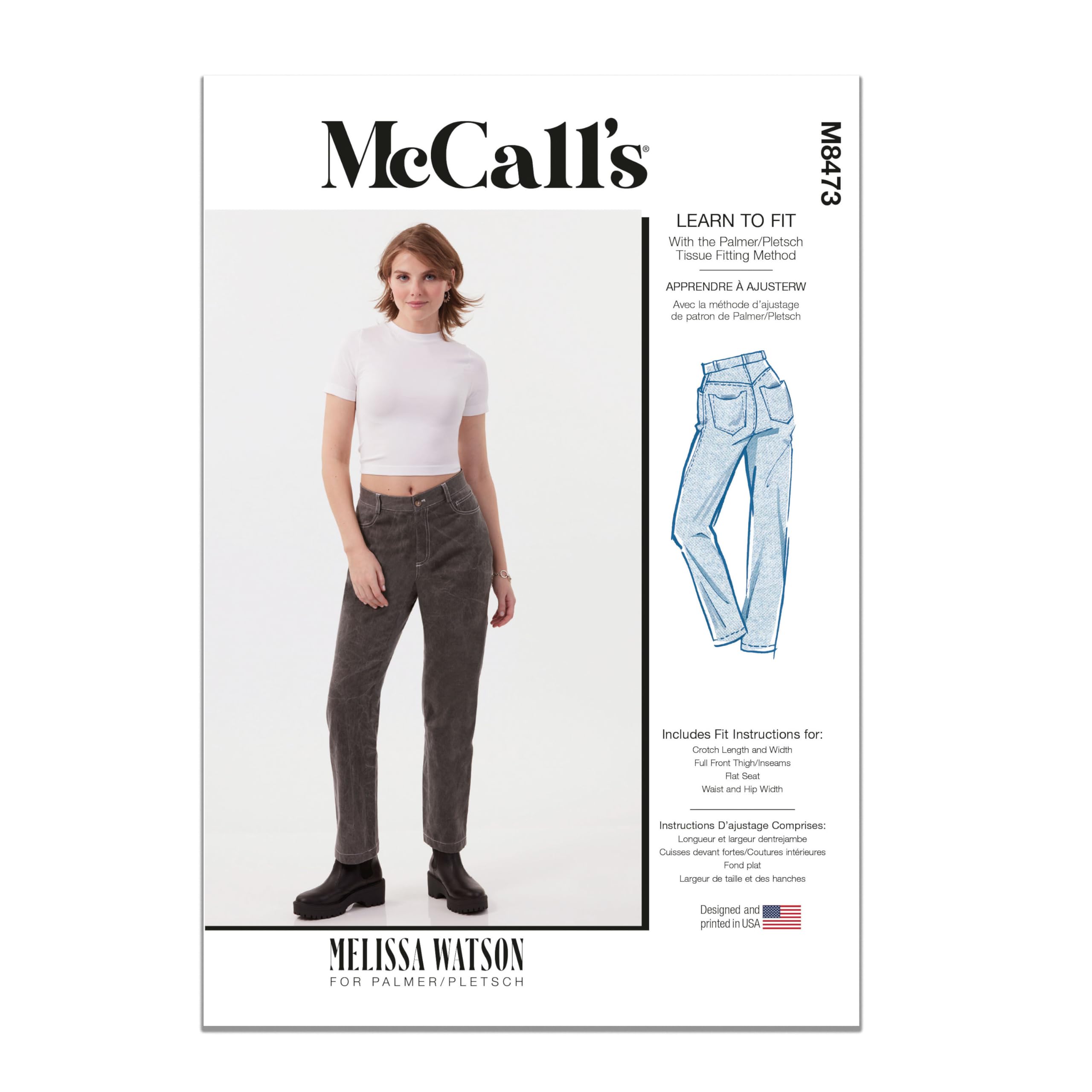 MCCALLS Sewing Pattern M8473K5 Misses' Trousers by Melissa Watson K5 (8-10-12-14-16)