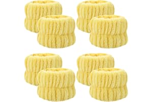 Xinwoxun 8 Pcs Women Face Wash Wristbands Microfiber Wrist Washband Spa Washband Wrist Towels for Washing Face, Prevent Water Running Down The Arms