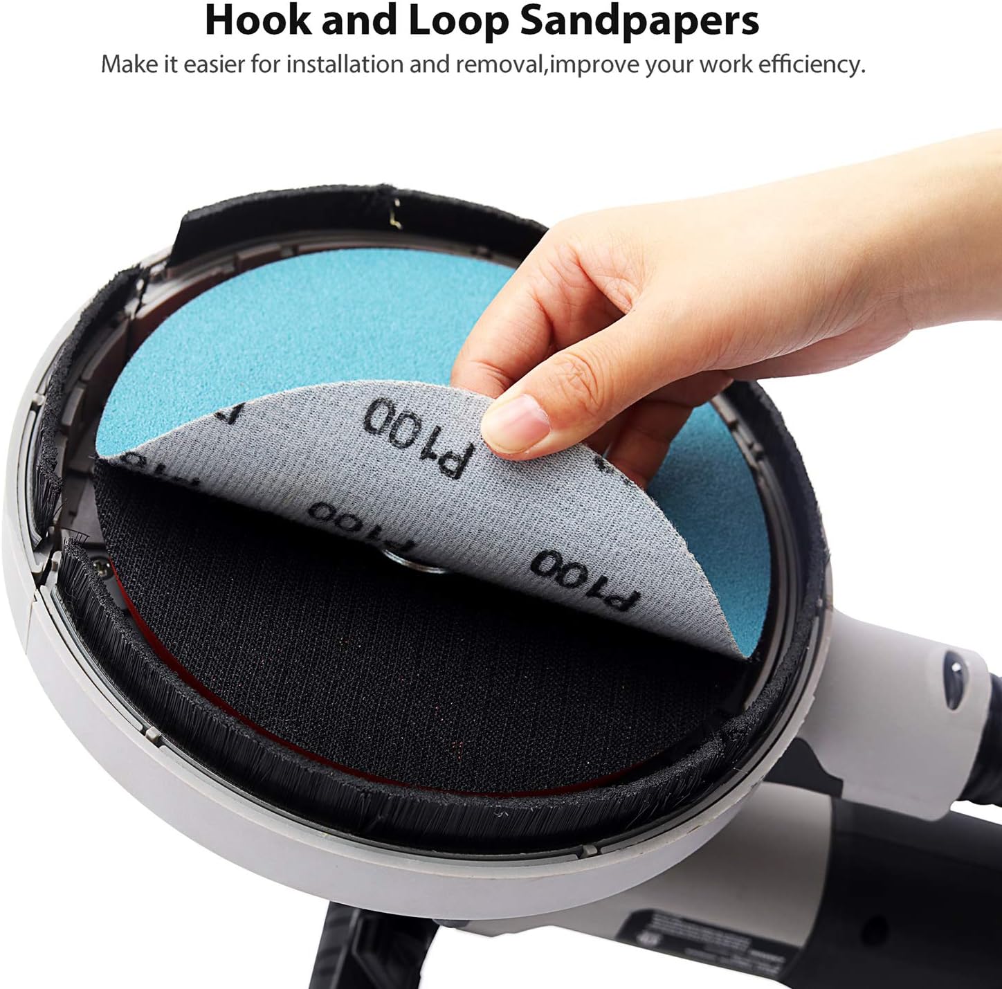 WISETOOL 1100W Concrete Surface Power Grinder Kit,7inch Variable Speed