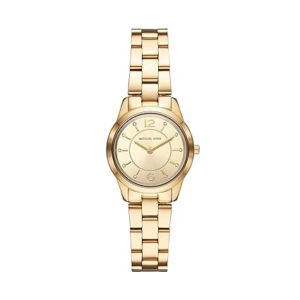 Michael Kors Damen Analog Quarz Uhr mit Edelstahl Armband MK6590