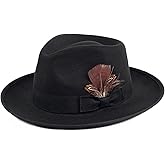 FADACHY Fedora Hats for Men & Women Wide Brim Felt Hat Dress Panama Trilby Hats