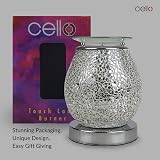 Cello Silver Mosaic Touch Electric Wax Melt Burner Oil Diffuser view 8