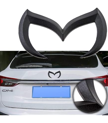Mazda 3 Emblem Set Schwarz - Sportliches Logo Für 2009-2011