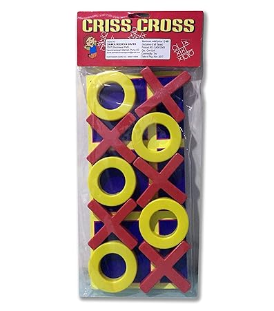 Crystaleye Criss Cross Game - Birthday Return Gift (Pack of 12)