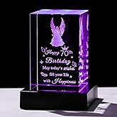 Enjinkail 70th Birthday Gifts for Women Men - Crystal Guardian Angel Gifts Personalized 1954 70 Year Old Birthday Present for Her Him - Happy 70th Birthday Gifts Ideas for Mom Dad Unique