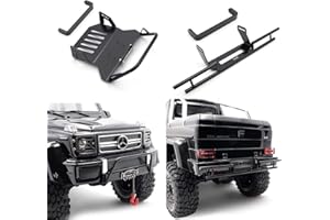 KYX Racing Alloy Front Rear Bumper Set Upgrades Parts Accessories For RC Crawler Car Traxxas 6x6 TRX6 TRX4
