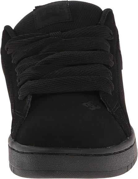 dc court graffik all black skate shoes