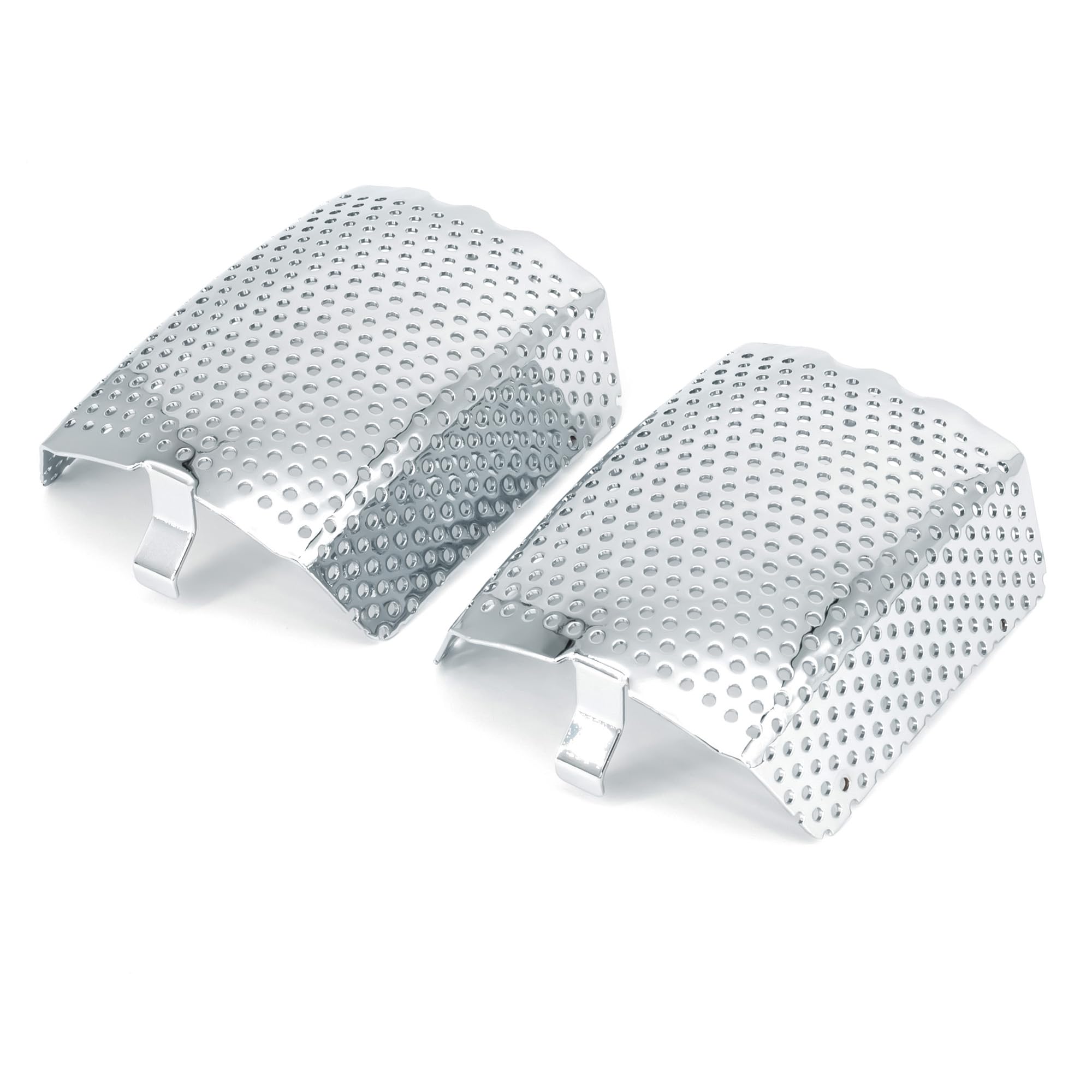 Photo 1 of Americruise Motorcycle 1 Pair Chrome Front Caliper Brake Screen Inserted Covers Caliper Guards for Harley Touring, Road King, Electra Street Glide FLHT, FLHX & V-Road Models.