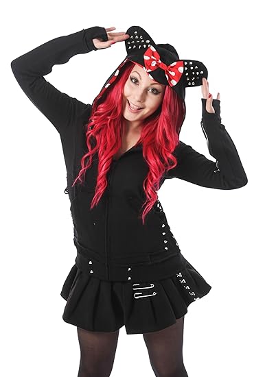 Heartless Clothing Kapuzenjacke REBEL MOUSE HOOD