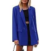 PRETTYGARDEN Fall 2026 Blazers for Women Business Casual Long Sleeve Lapel Pockets Dressy Suit Jackets Work Office Clothes