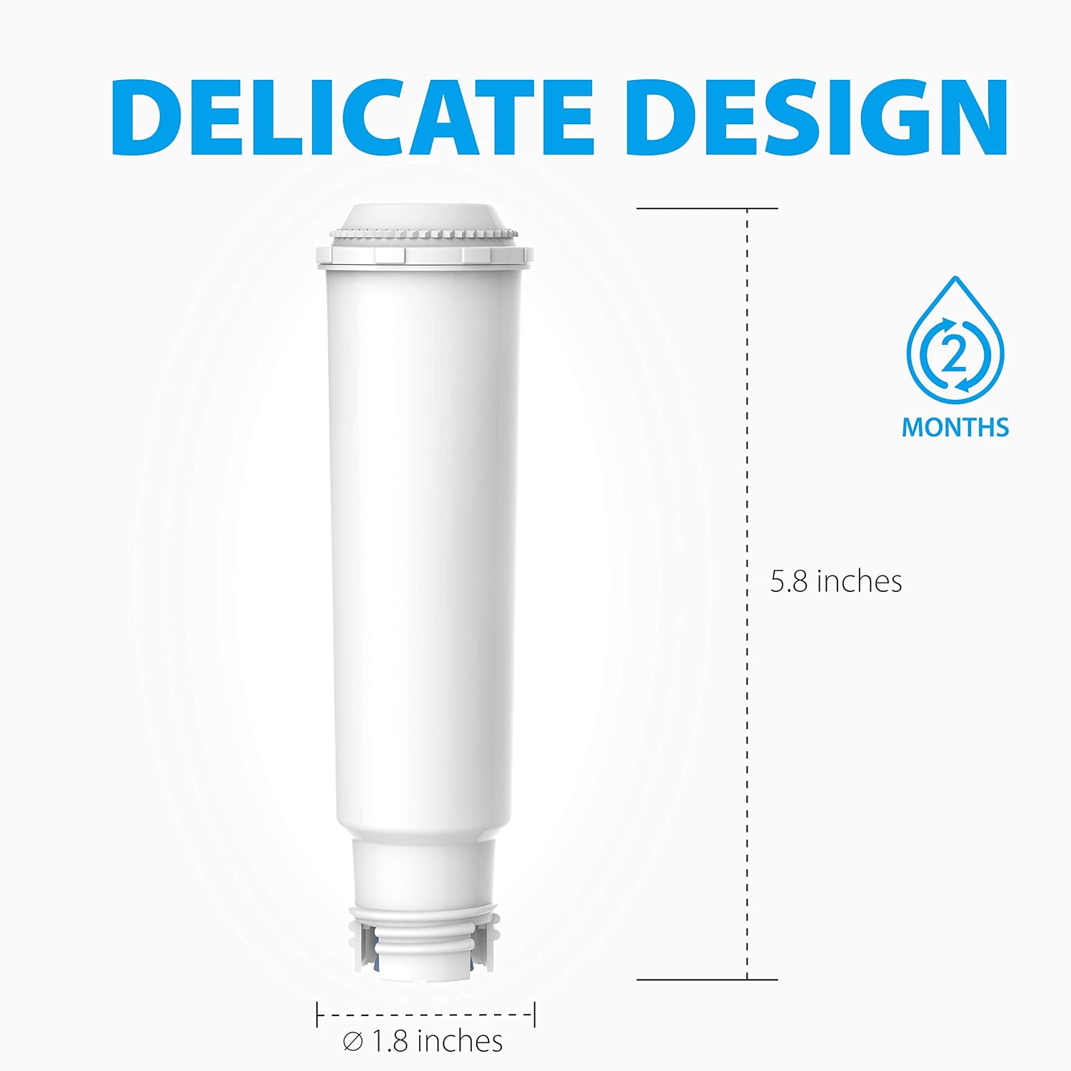 Waterdrop Coffee Filter Cartridge, Compatible with Melitta® Filter Cartridge, Nivona® Water Filter Cartridge, Krups® F088 - Image 5