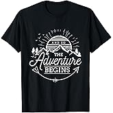 and So The Adventure Begins Adventure Camping T-Shirt