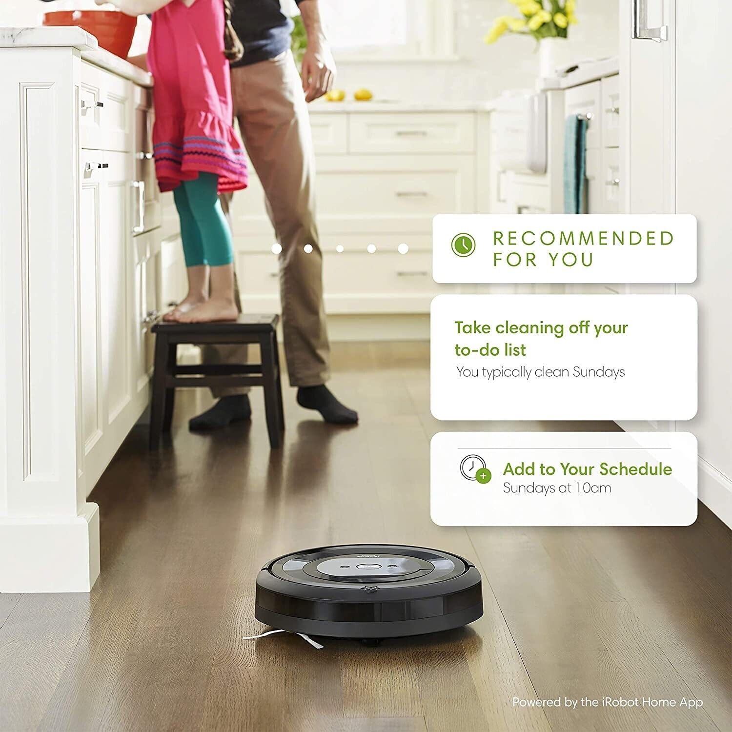 iRobot Roomba E5 (5150) Robot Vacuum - Wi-Fi Connected, Compatible with Alexa, Ideal for Pet Hair, Carpets, Hard, Self-Charging Robotic Vacuum, Black (Renewed) - View 4