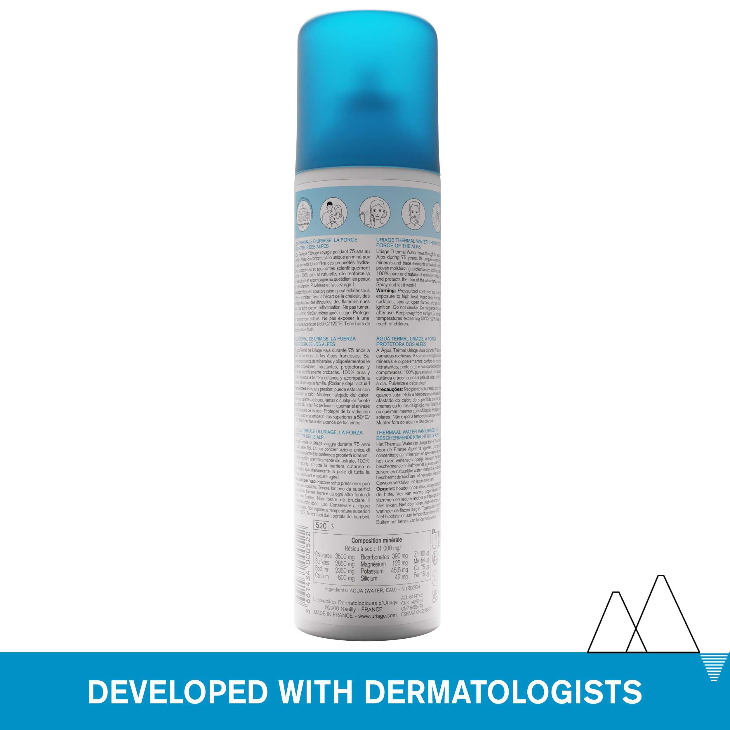 Uriage Face Mist with Uriage Thermal Water, 100% Pure & Natural | Hydrates, Soothes, & Protects, for All Ages