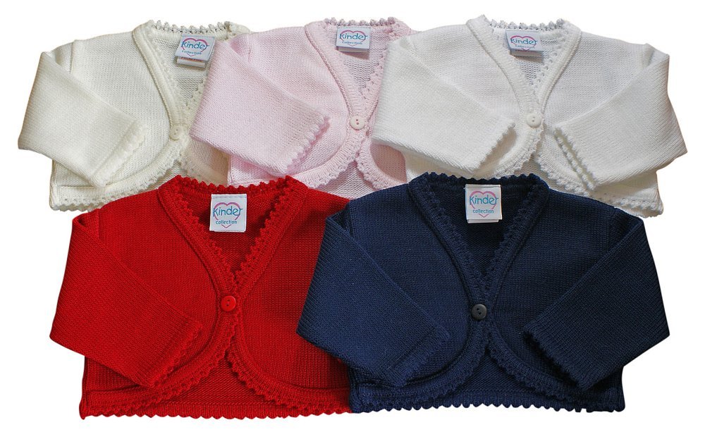 Baby girls bolero cardigan christening wedding bridesmaid 1218 MONTHS
