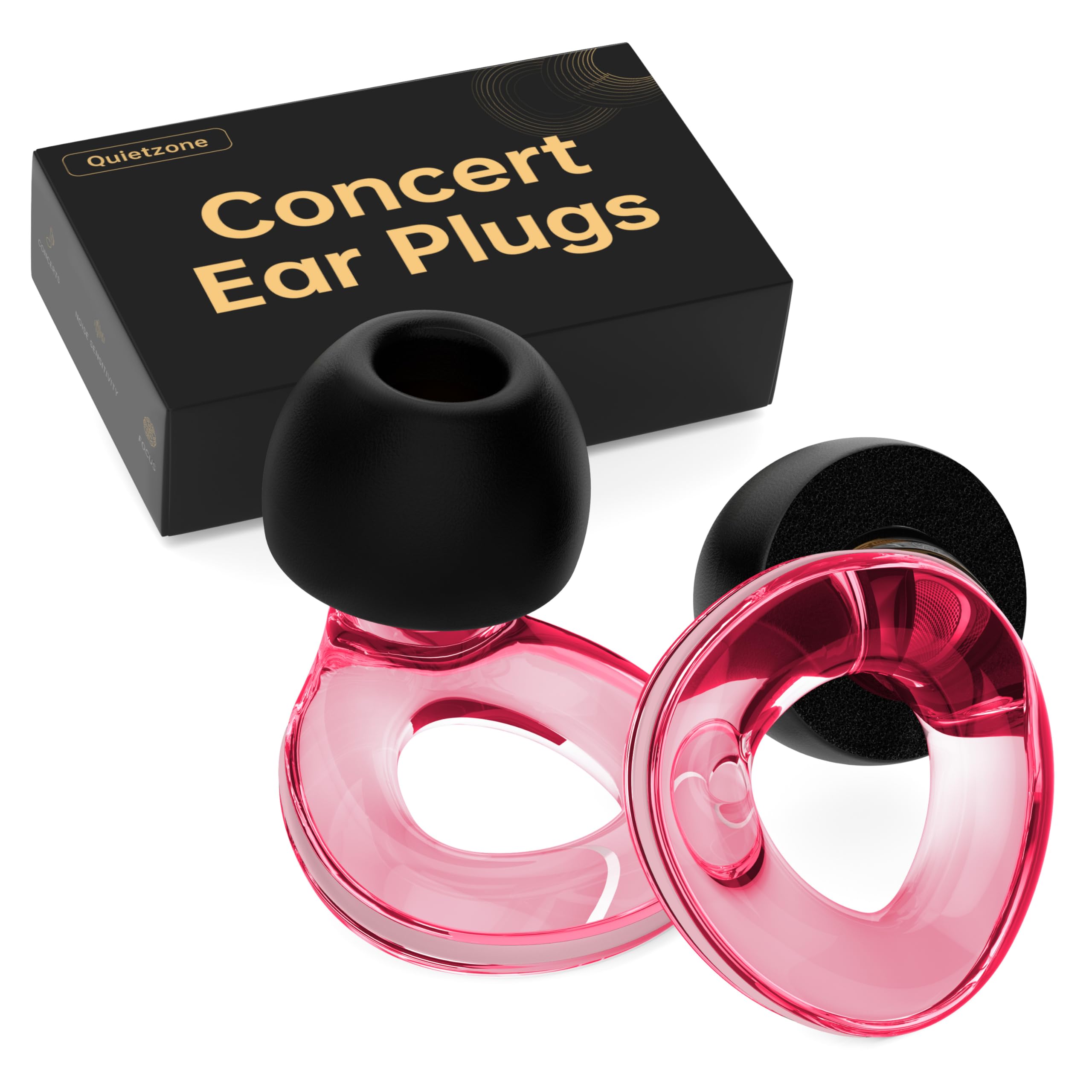 Photo 1 of Ear Plugs for Concerts, ???? ??????? High Fidelity Hearing Protection for Rave?Festival?Musicians?Travel, Soft Silicone EarPlugs for Concerts?Work,30 dB Noise Reduction Gifts for Everyone