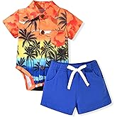 MINIFEIKO Baby Boy Hawaiian Outfit