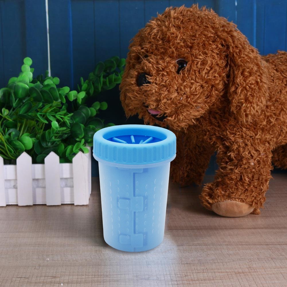 Ofspower Portable Dog Paw Cleaner, Pet Grooming Bathing Cleaning Brush Cup Dog Foot Cleaner (Medium)