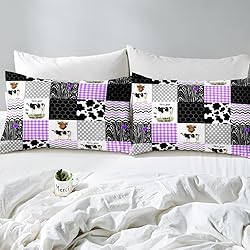 Erosebridal Cute Cow Print Comforter Set King Size