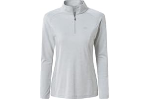 MoFiz Women's UPF 50+ Sun Protection Zip Up Long Sleeve Golf Tennis Hiking Shirt