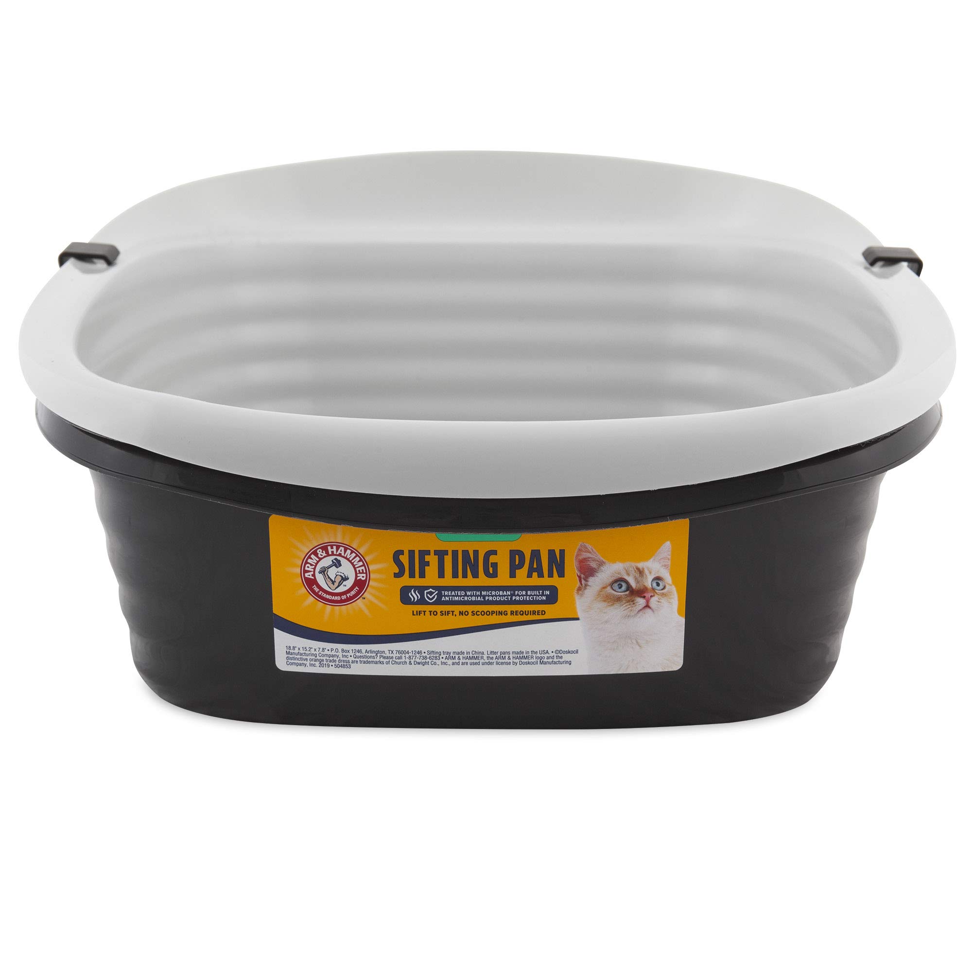 Pet Mate Arm Hammer Large Sifting Litter Pan Gray | amzdealz