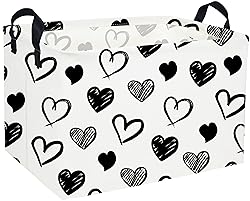 Sanjiaofen Rectangular Kids Baskets,Heart Storage