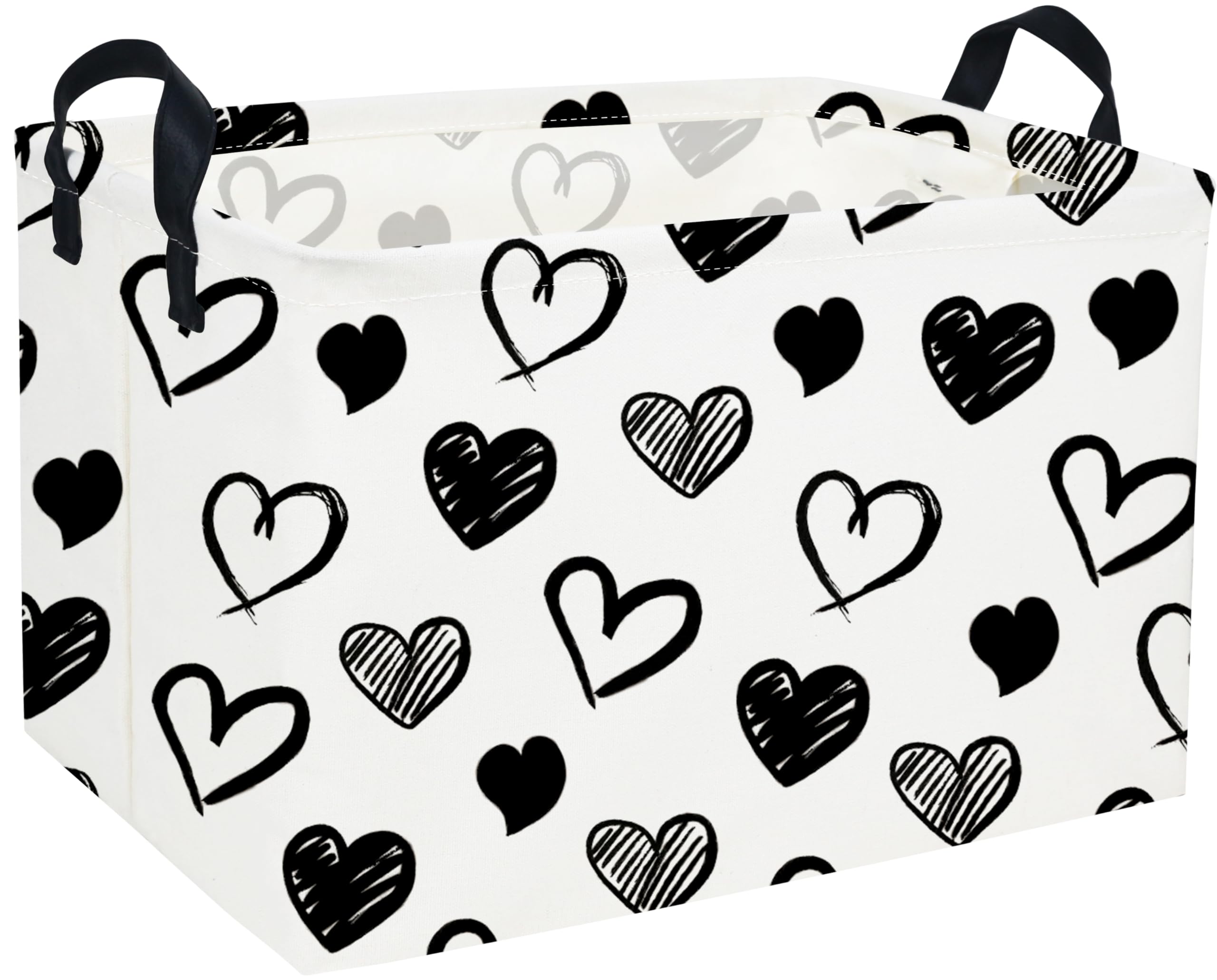 Sanjiaofen Rectangular Kids Baskets,Heart Storage