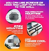 Q-View Sky Q Mini Wall Mount Clip Bracket Made in UK view 8