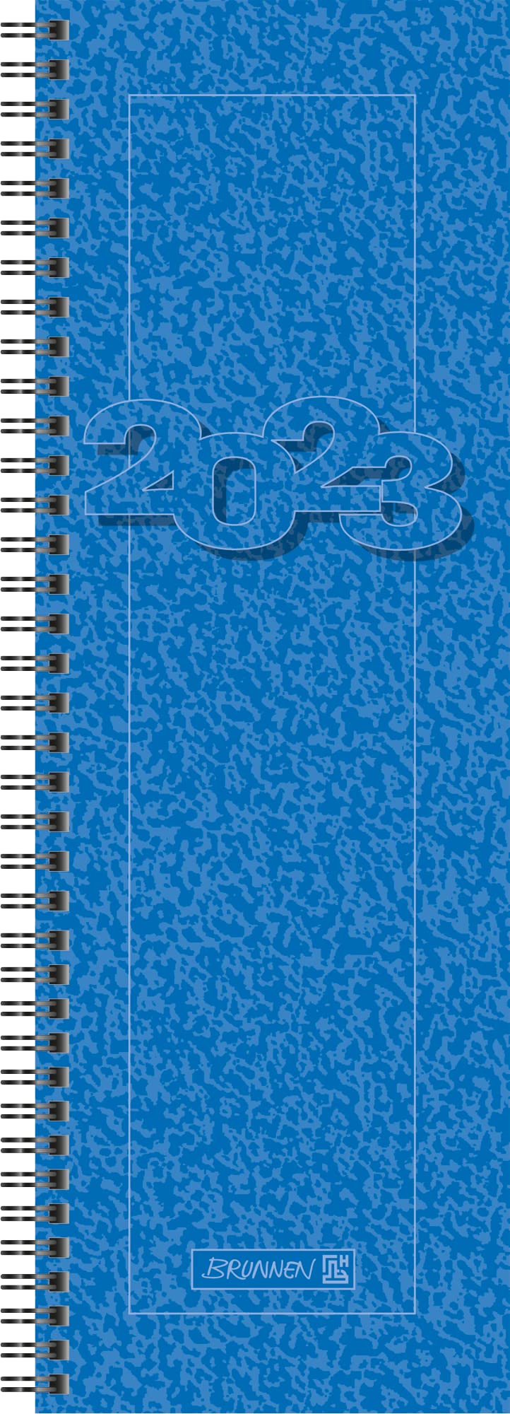 BRUNNEN Weekly Work Desk Planner Calendar Model 783 2023 Sheet Size 10.8 x 29.7 cm Blue