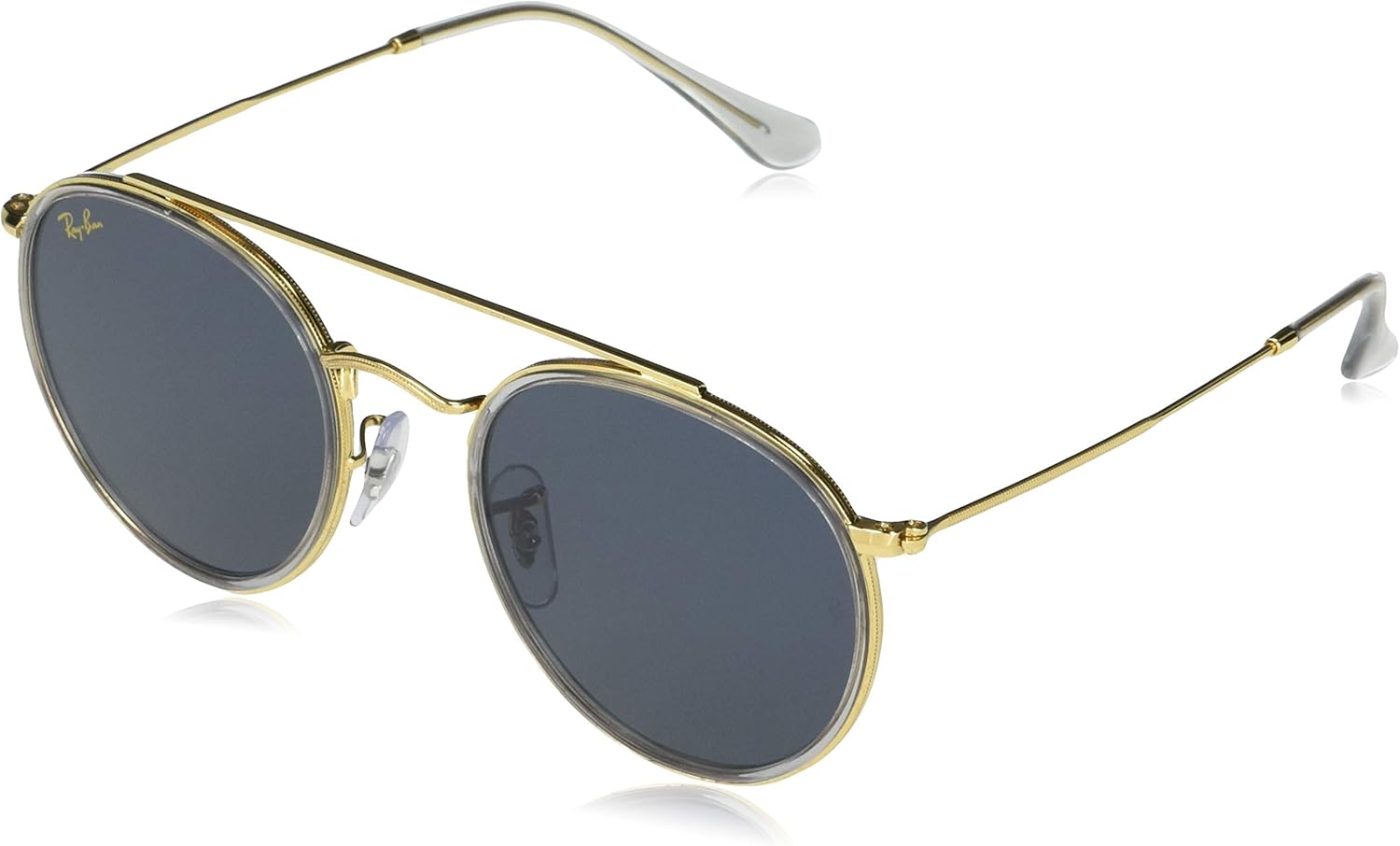 Ray-Ban Unisex-Adult RB3647N Double Bridge Sunglasses, Black/Grey, 51 mm: Shoes