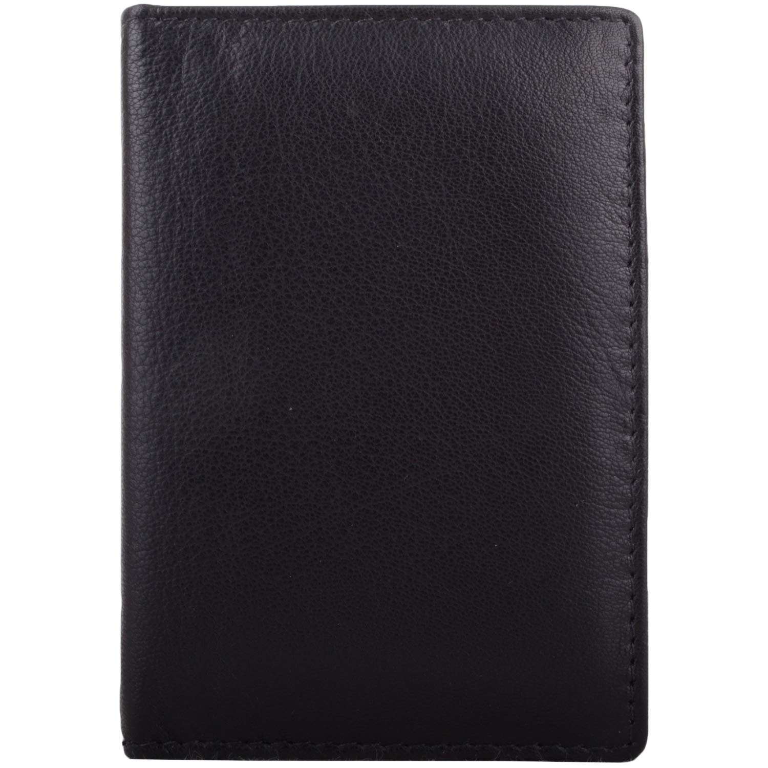Womens/Mens Genuine Leather RFID Travel/Holiday Credit Card/Travel Card Holder/Wallet - Black