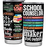 CaringTee School Counselor Gifts, Counselor Appreciation Week, School Counselor Tumbler 20oz, Counselor Office Must Haves, School Counselor Retirement Gift, Gifts for School Counselor