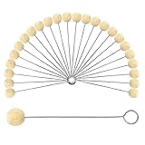 BUTUZE 25 Pcs Wool Daubers Ball Brush Leather Dye