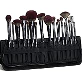 ZAMEL 26Pcs Premium Black Make up Brushes Set With Travel Bag,ULTRA SOFT Hair Makeup Brush pack Contains large powder Blending Make up Brush set Blush Face Brush Concealers contour Eyeshadow