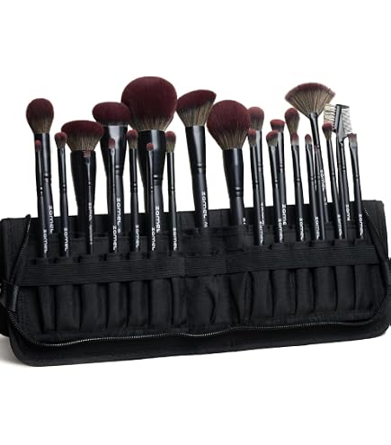 Amazon.com: ZAMEL 26Pcs Premium Black Make up Brushes Set With