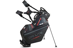 Big Max Dri Lite Hybrid Tour Stand Bag - Water-Repellent, Ultra-Lightweight & Push Cart-Compatible Golf Bag with 14-Way Divider Top with Ample Storage for Golf Accessories
