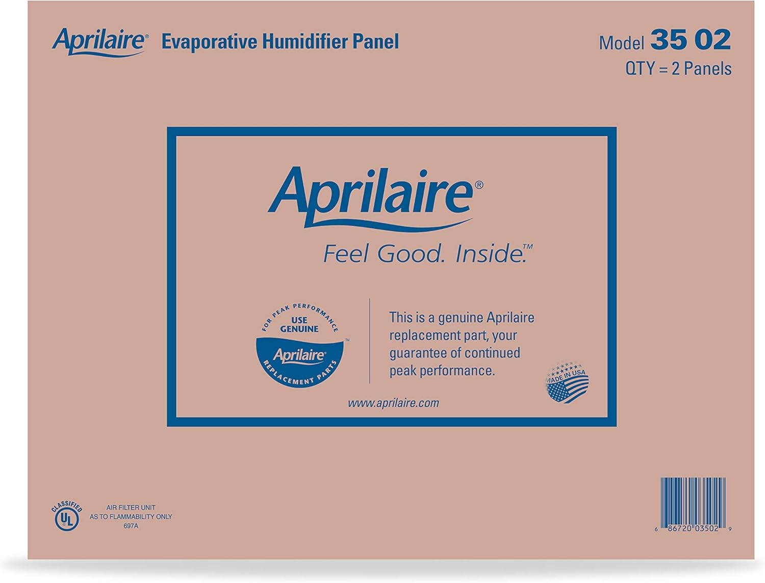 Aprilaire - 35 A2 35 Replacement Water Panel for Whole House Humidifier Models 350, 360, 560, 568, 600, 600A, 600M, 700, 700A, 700M, 760, 768 (Pack of 2): Industrial & Scientific