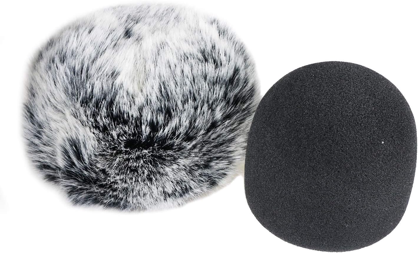 YOUSHARES Anti-Pop Foam Filter in Windshield Fur for Blue Yeti Microphone Blue Yeti Pro Micro Anti Wind Cap (2 Packs) - Image 3