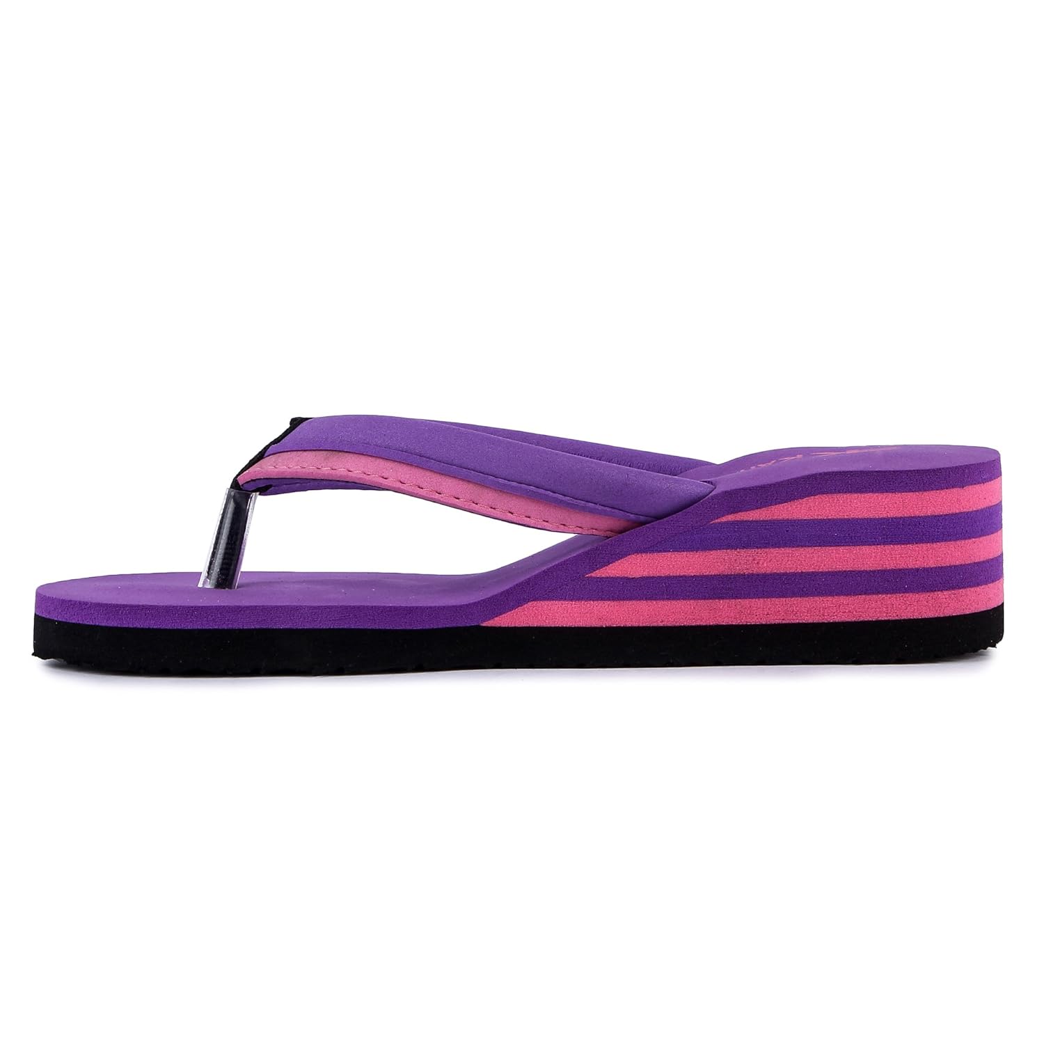 pkkart purple high heel comfort flipflop