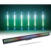 Stage Lights 200W LED DJ Light Bar RGBW 4in1 Strobe Light Bar,Wash Light Bar 96 Partition Pixels 576 LEDs DMX Control Sound Activated for Parties, Clubs, Weddings, Church Events