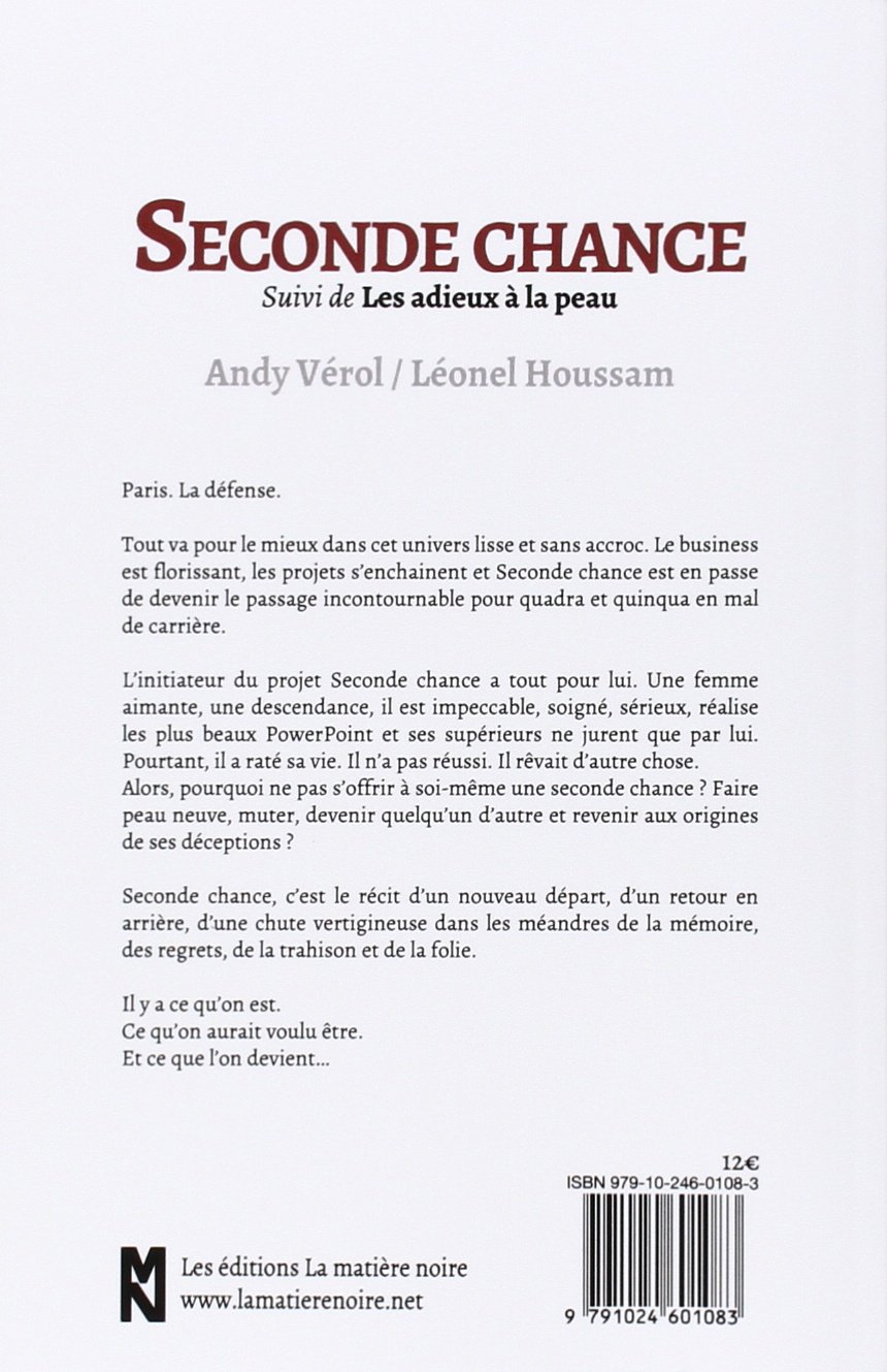 Seconde Chance French Edition Verol Andy Houssam Leonel Amazon Com Books