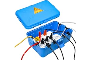 Hrensaw Large Outdoor Electrical Box(12.5x8.5x5inch),IP54 Waterproof Outdoor Outlet Covers,Weatherproof Extension Cord Covers Protect Outlet,Plug,Timer,Power Strip,Holiday Light,Blue