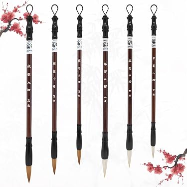 Kobaidou Japanese Calligraphy Brush - Traditional Kumano Sumi Brush Made In Japan (Horsehair)