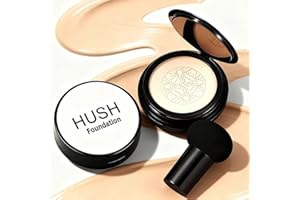 CYANO Hush Foundation for Older Women,Warm，Perfectfor Light Medium Complexions,Mushroom Head Air Cushion CC Cream,BB Cream Foundation Soft and Hydrating Lightweight Lasting Full Coverage