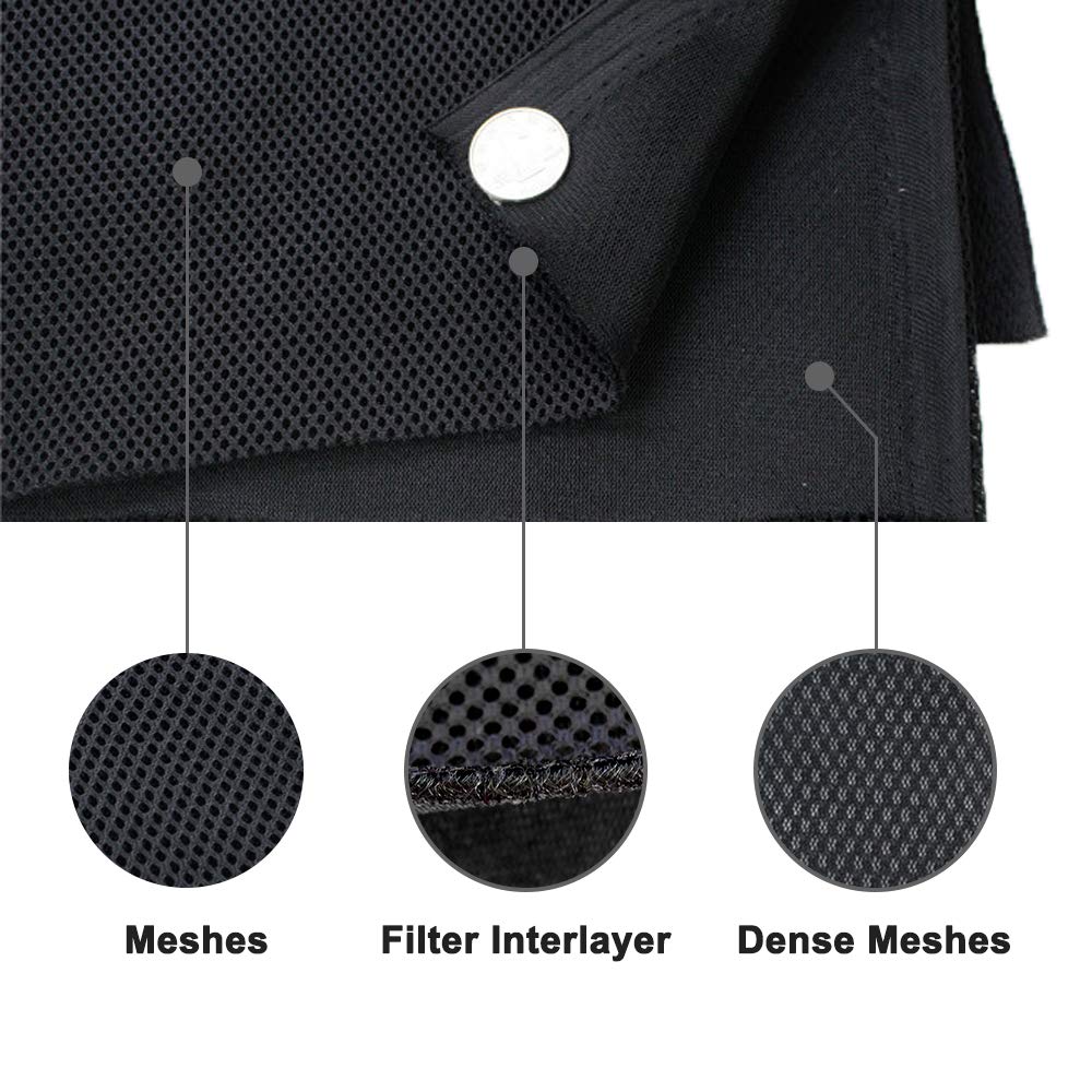 NOMACY Silver Gray Speaker Grill Cloth Stereo Mesh Fabric for Speaker