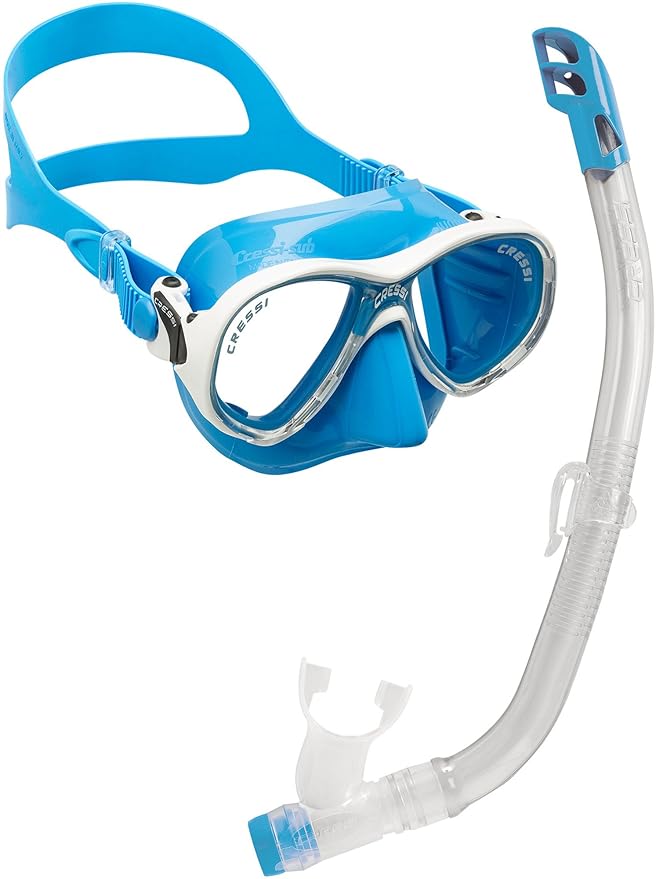 Cressi Premium Kinder Schnorchelset aus Hochwertigem - 7/13 Jahre