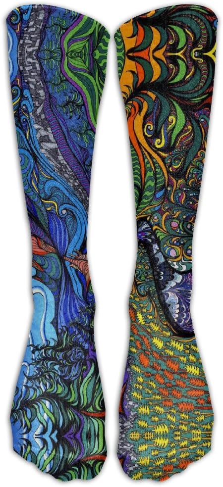 Cfcfy Psychedelic Trippy Painting Unisex Comfortable Stocking Socks Athletic Sock